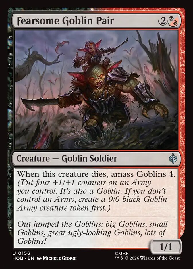 Fearsome Goblin Pair 156 (The Hobbit)  - Foil | Good Games Adelaide SA