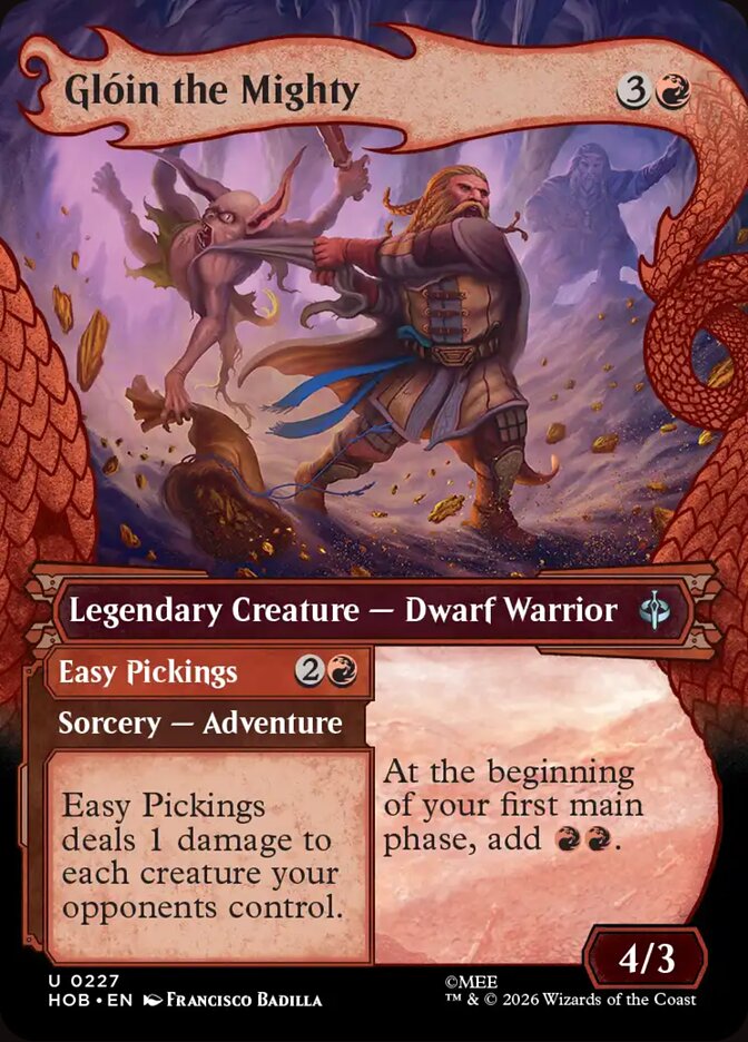Glóin the Mighty // Easy Pickings 227 (The Hobbit)  - Showcase Foil | Good Games Adelaide SA