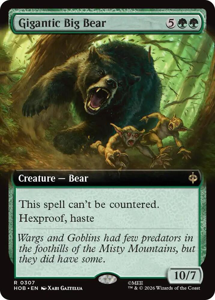 Gigantic Big Bear 307 (The Hobbit)  - Extended Art Foil | Good Games Adelaide SA