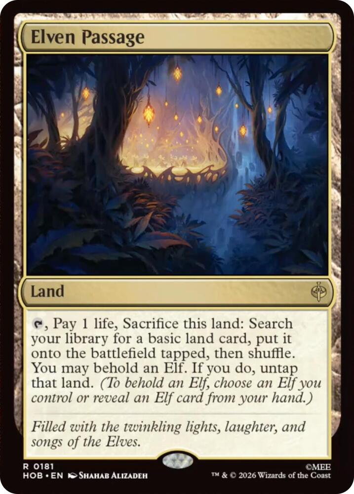 Elven Passage 181 (The Hobbit)  - Foil | Good Games Adelaide SA