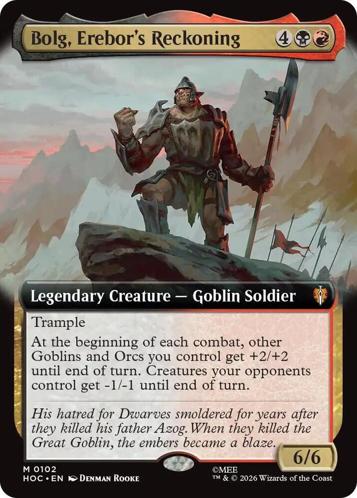 Bolg, Erebor's Reckoning 102 (The Hobbit: Eternal-Legal)  - Extended Art | Good Games Adelaide SA
