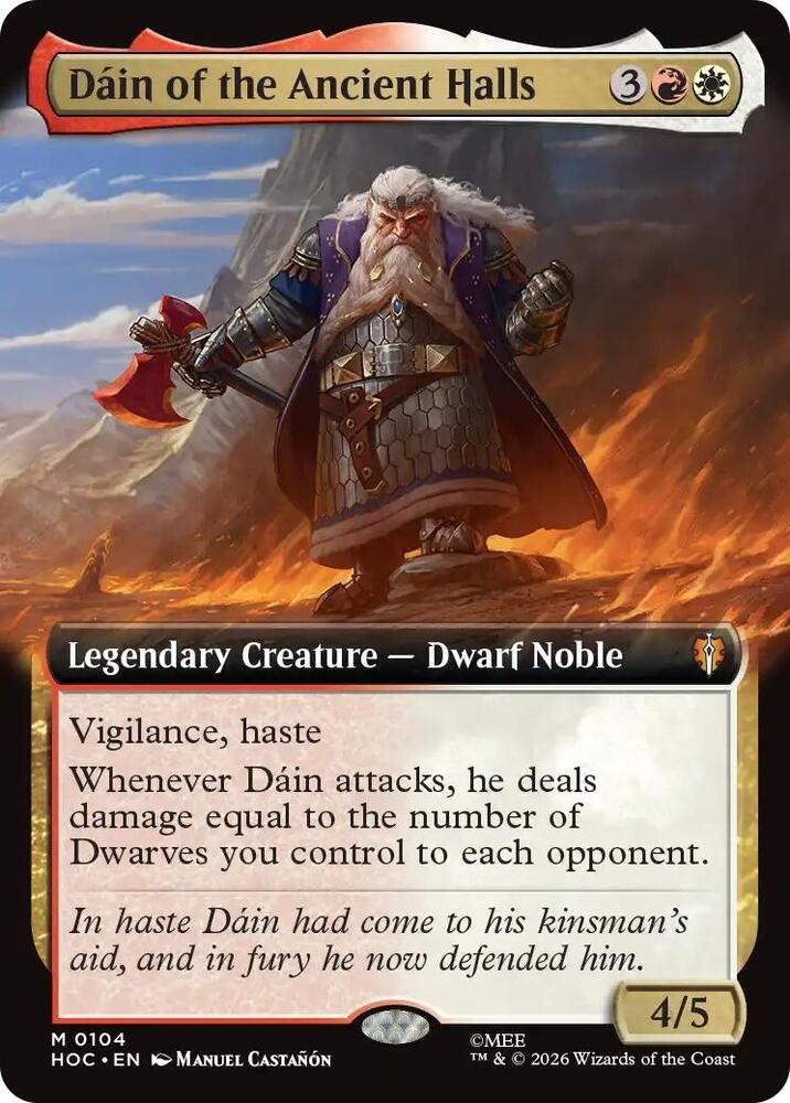 Dáin of the Ancient Halls 104 (The Hobbit: Eternal-Legal)  - Extended Art | Good Games Adelaide SA