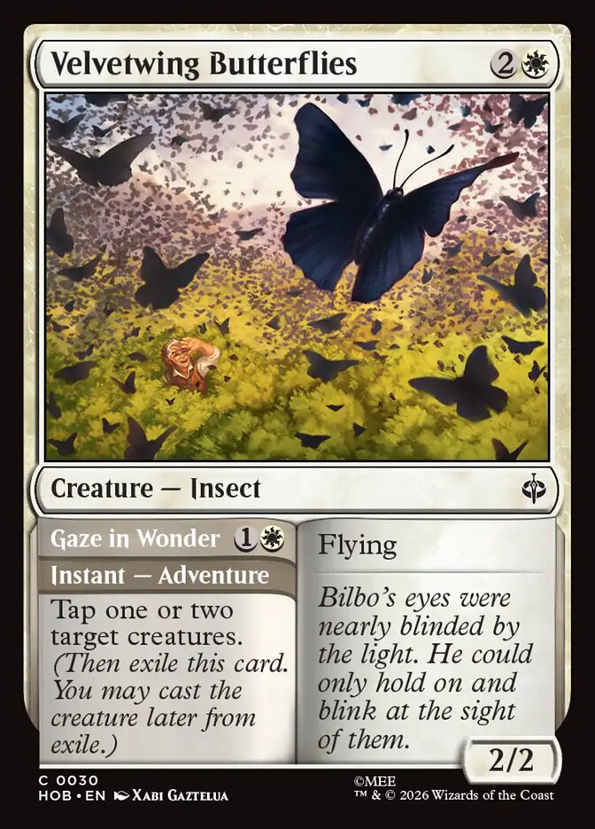 Velvetwing Butterflies // Gaze in Wonder 30 (The Hobbit)  - Foil | Good Games Adelaide SA