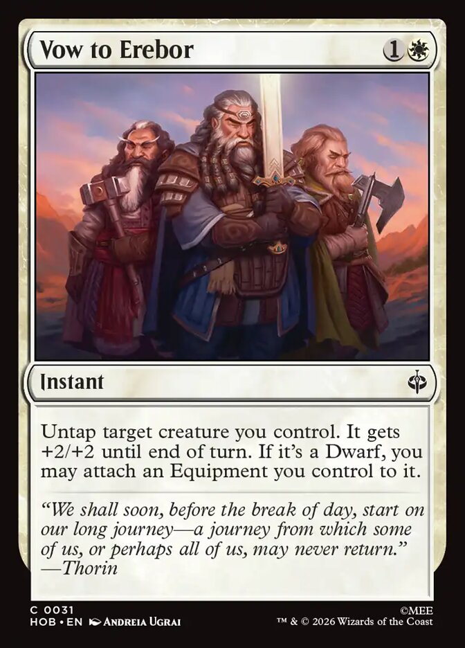 Vow to Erebor 31 (The Hobbit)  - Foil | Good Games Adelaide SA