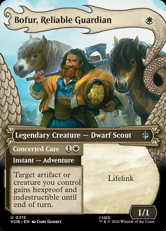 Bofur, Reliable Guardian // Concerted Care 215 (The Hobbit)  - Showcase Foil | Good Games Adelaide SA