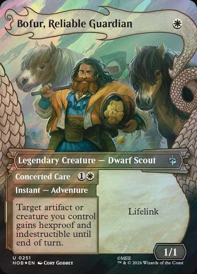 Bofur, Reliable Guardian // Concerted Care 251 (The Hobbit)  - Showcase Surge Foil | Good Games Adelaide SA