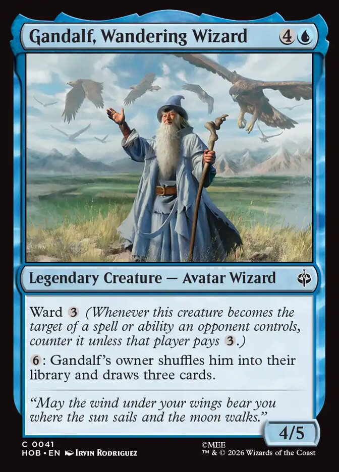 Gandalf, Wandering Wizard 41 (The Hobbit)  - Foil | Good Games Adelaide SA