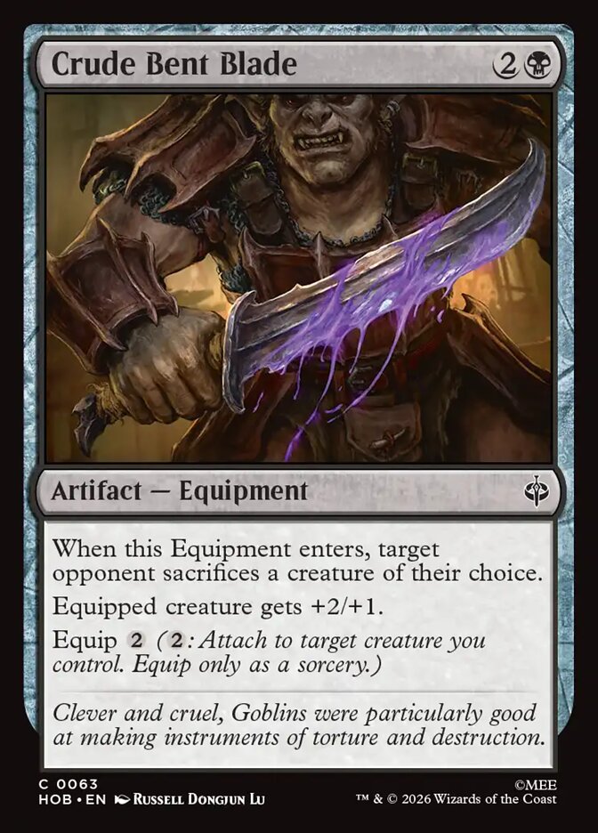 Crude Bent Blade 63 (The Hobbit)  - Foil | Good Games Adelaide SA