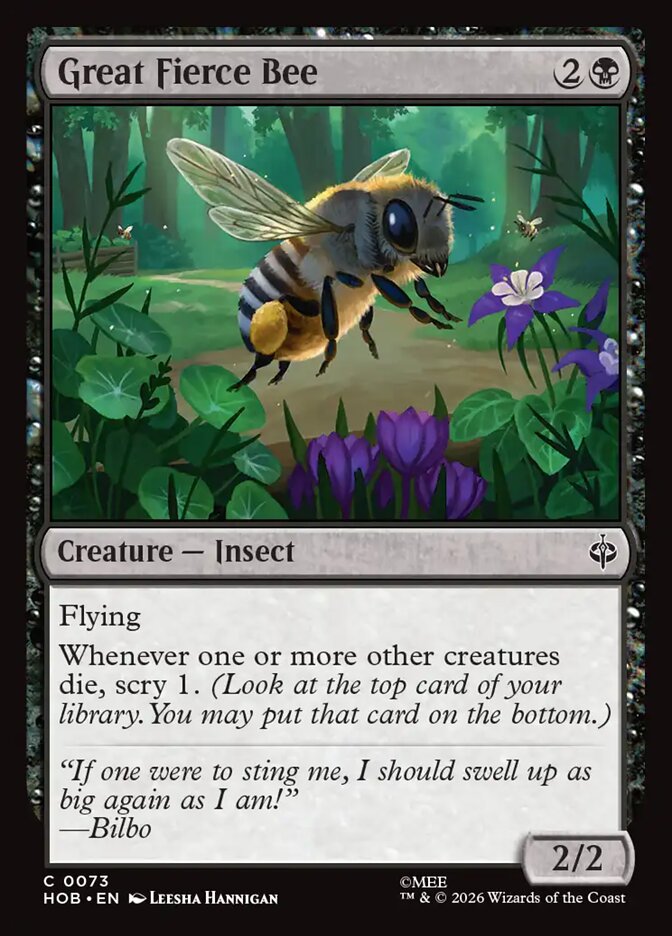 Great Fierce Bee 73 (The Hobbit)  - Foil | Good Games Adelaide SA