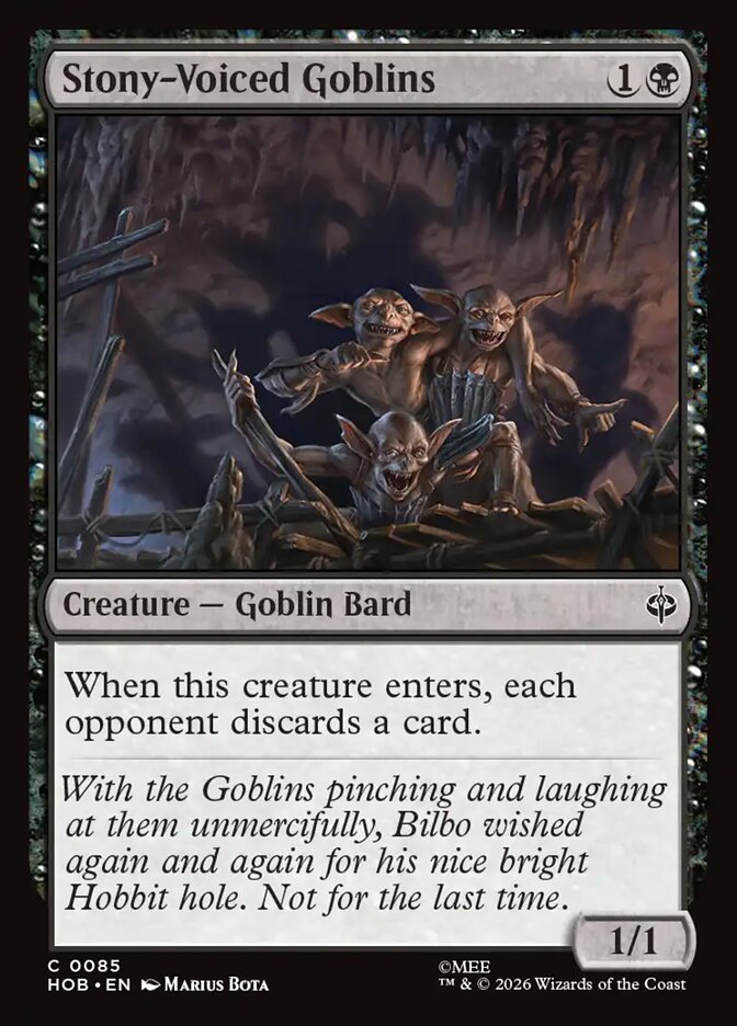 Stony-Voiced Goblins 85 (The Hobbit)  | Good Games Adelaide SA