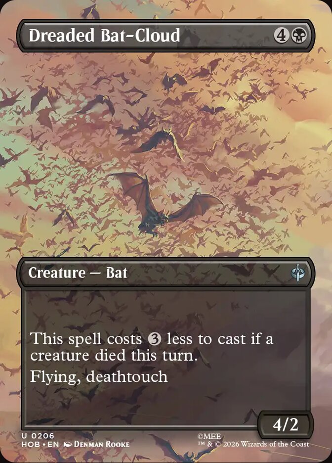 Dreaded Bat-Cloud 206 (The Hobbit)  - Borderless Foil | Good Games Adelaide SA