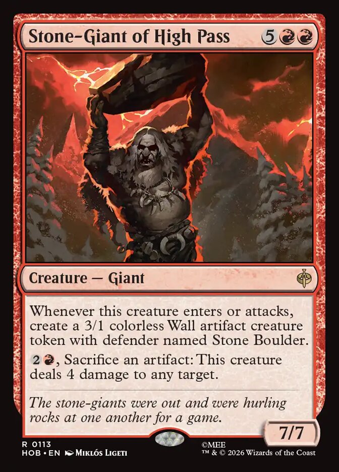 Stone-Giant of High Pass 113 (The Hobbit)  - Foil | Good Games Adelaide SA