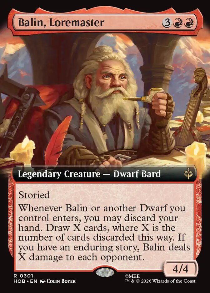 Balin, Loremaster 301 (The Hobbit)  - Extended Art | Good Games Adelaide SA