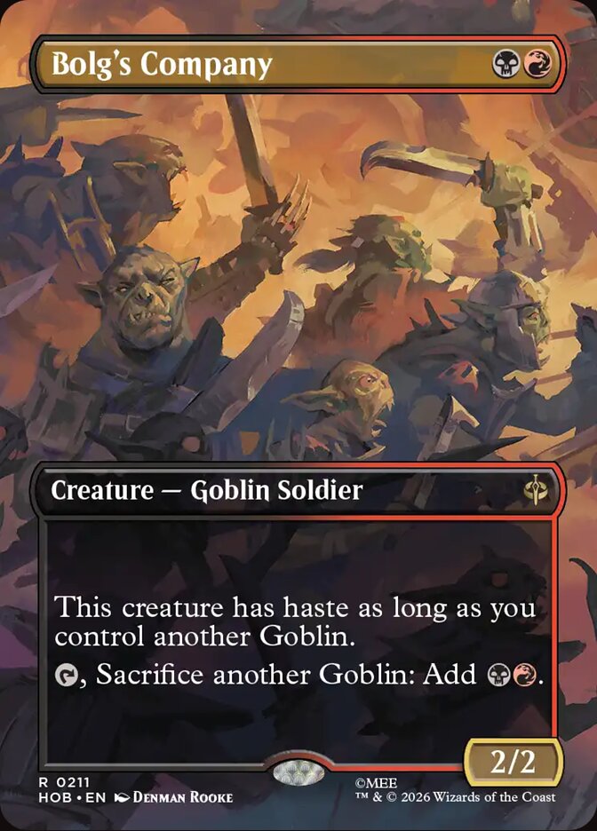 Bolg's Company 211 (The Hobbit)  - Borderless Foil | Good Games Adelaide SA