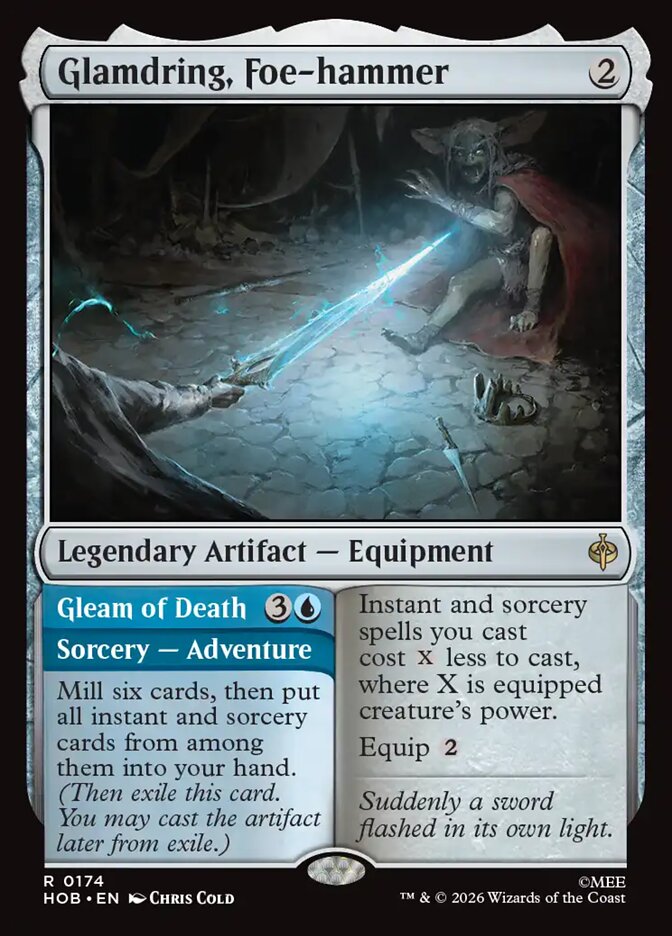 Glamdring, Foe-hammer // Gleam of Death 174 (The Hobbit)  | Good Games Adelaide SA
