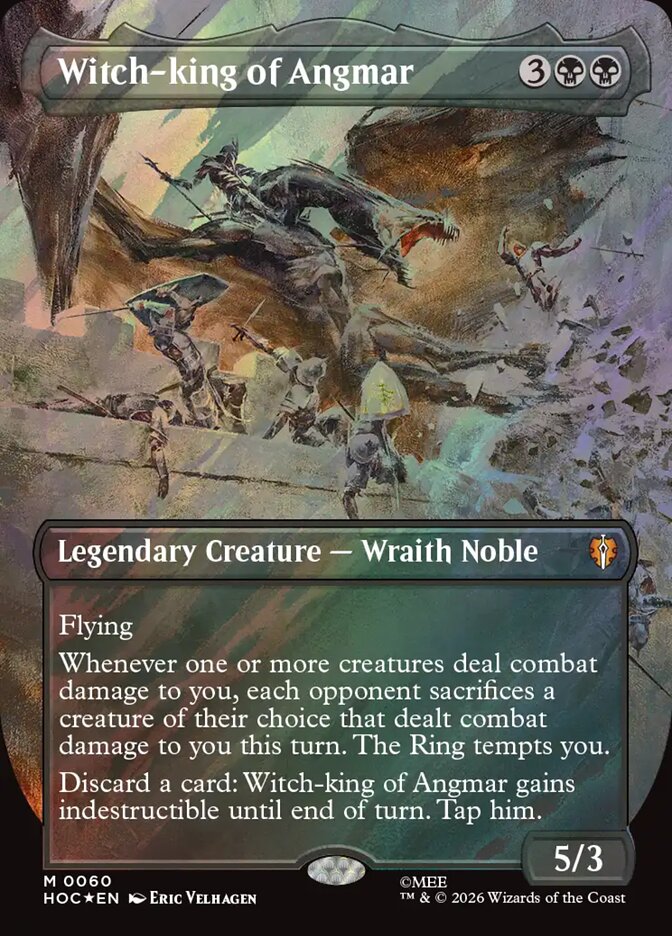 Witch-king of Angmar 60 (The Hobbit: Eternal-Legal)  - Borderless Surge Foil | Good Games Adelaide SA