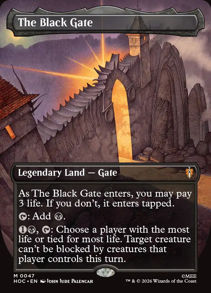 The Black Gate 47 (The Hobbit: Eternal-Legal)  - Borderless Foil | Good Games Adelaide SA