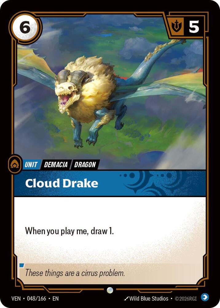 Cloud Drake 048/166 (Vendetta)  - Foil | Good Games Adelaide SA