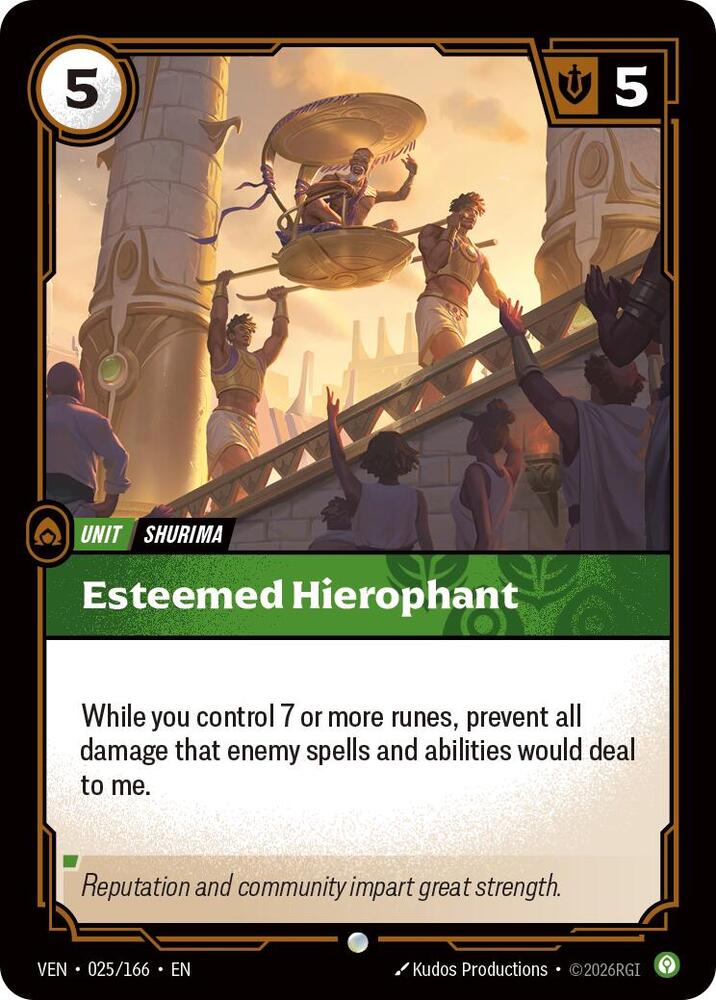 Esteemed Hierophant 025/166 (Vendetta)  - Foil | Good Games Adelaide SA