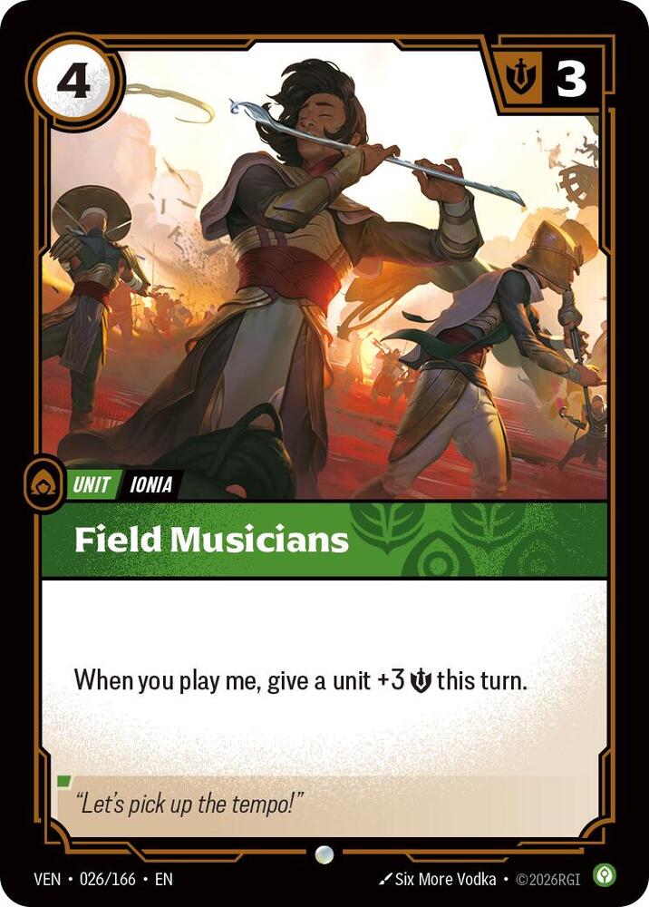 Field Musicians 026/166 (Vendetta)  - Foil | Good Games Adelaide SA