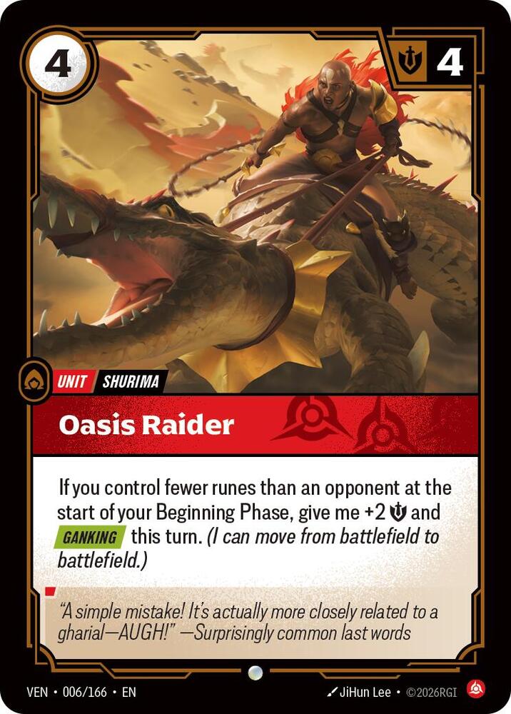 Oasis Raider 006/166 (Vendetta)  - Foil | Good Games Adelaide SA