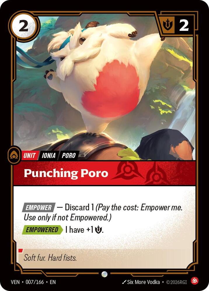 Punching Poro 007/166 (Vendetta)  - Foil | Good Games Adelaide SA