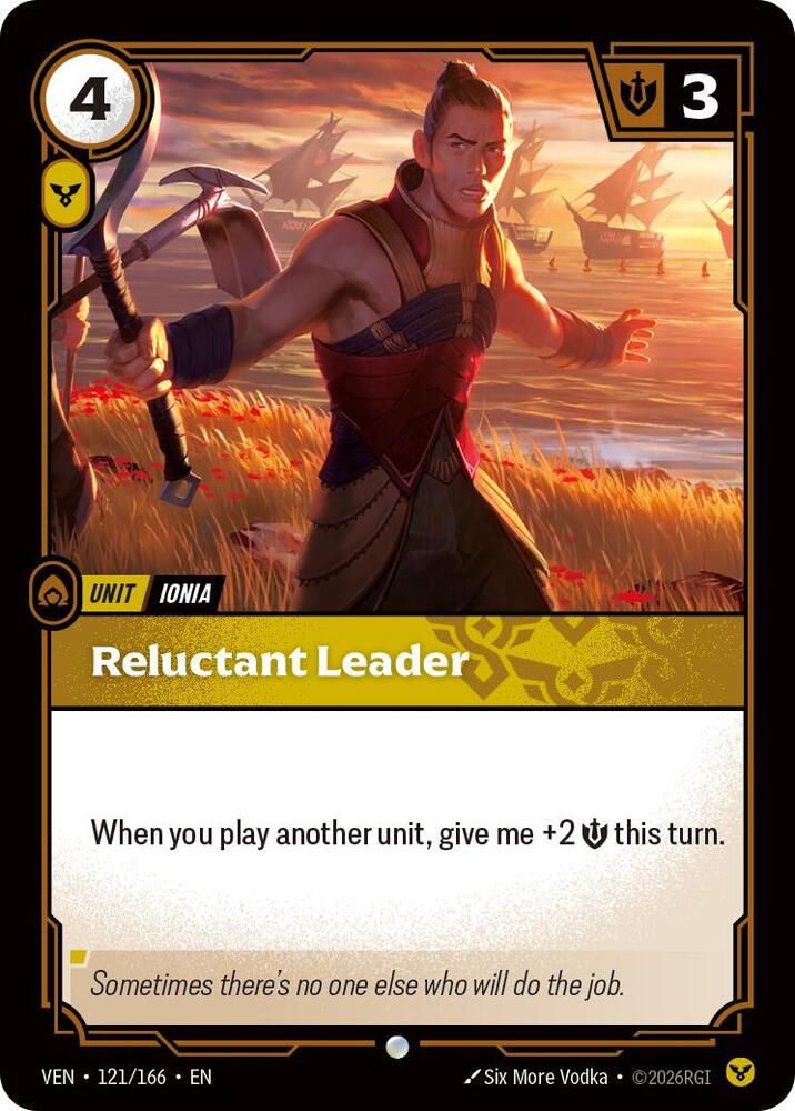 Reluctant Leader 121/166 (Vendetta)  - Foil | Good Games Adelaide SA