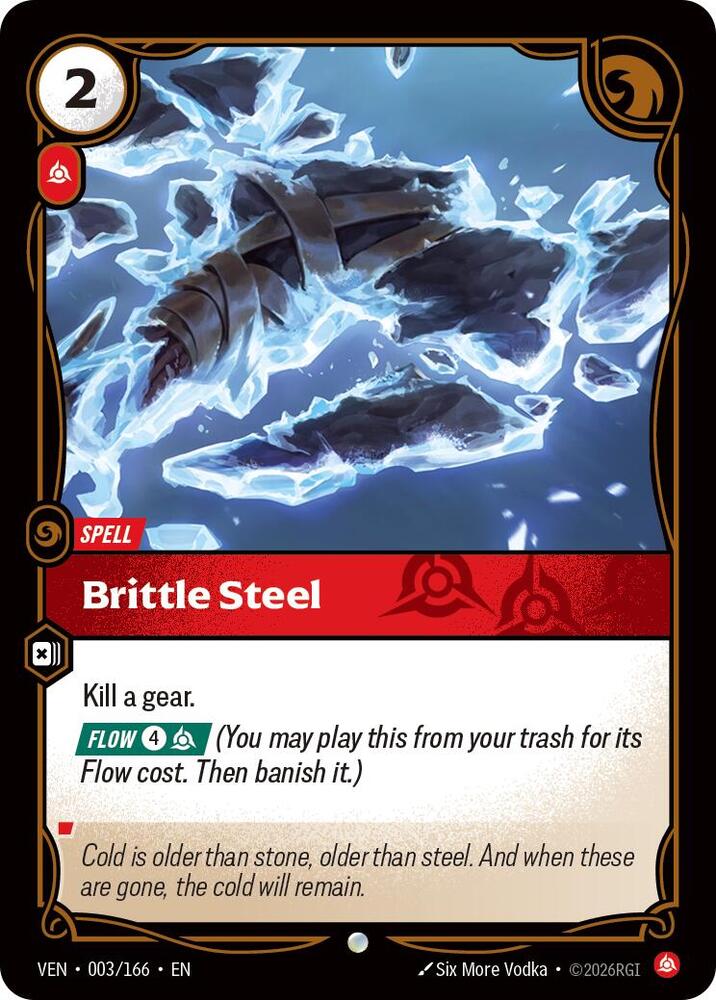 Brittle Steel 003/166 (Vendetta)  - Foil | Good Games Adelaide SA