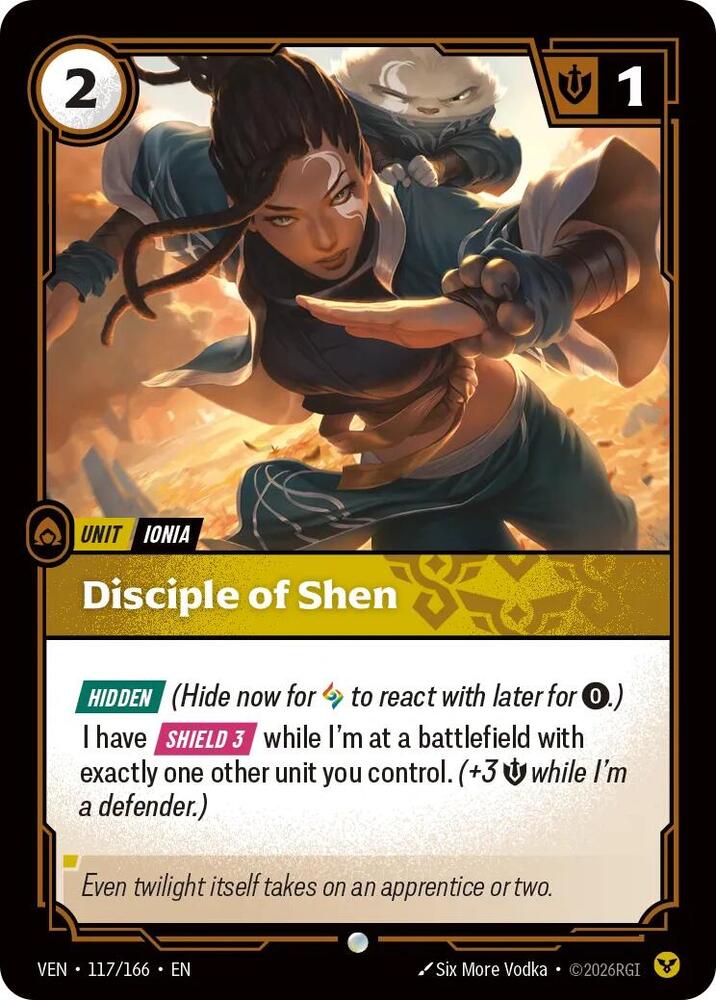 Disciple of Shen 117/166 (Vendetta)  - Foil | Good Games Adelaide SA