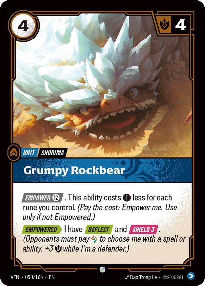 Grumpy Rockbear 050/166 (Vendetta)  - Foil | Good Games Adelaide SA