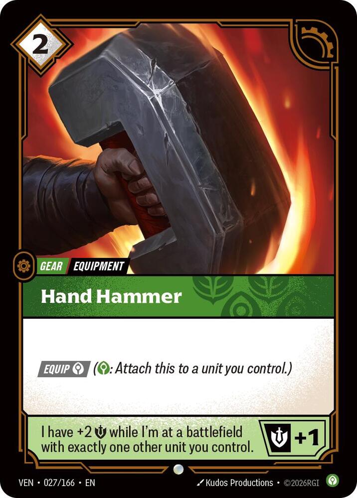 Hand Hammer 027/166 (Vendetta)  - Foil | Good Games Adelaide SA