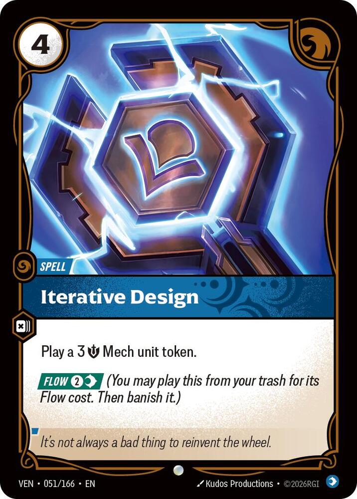 Iterative Design 051/166 (Vendetta)  - Foil | Good Games Adelaide SA