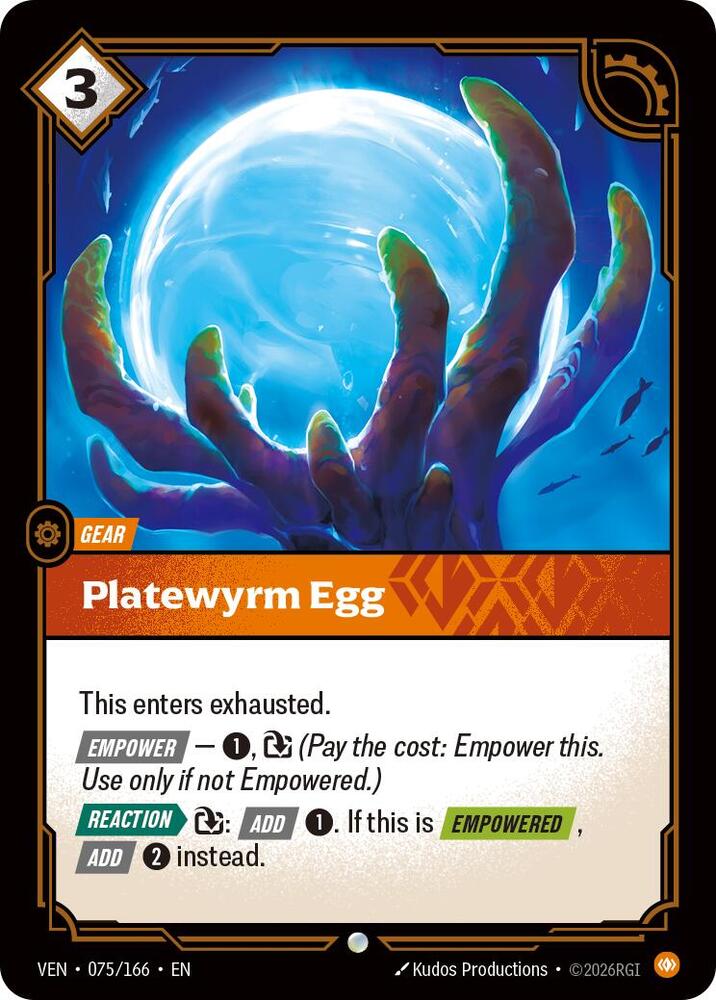 Platewyrm Egg 075/166 (Vendetta)  - Foil | Good Games Adelaide SA