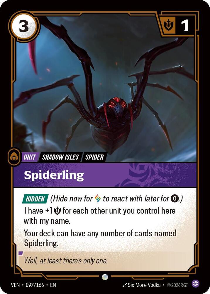 Spiderling 097/166 (Vendetta)  - Foil | Good Games Adelaide SA