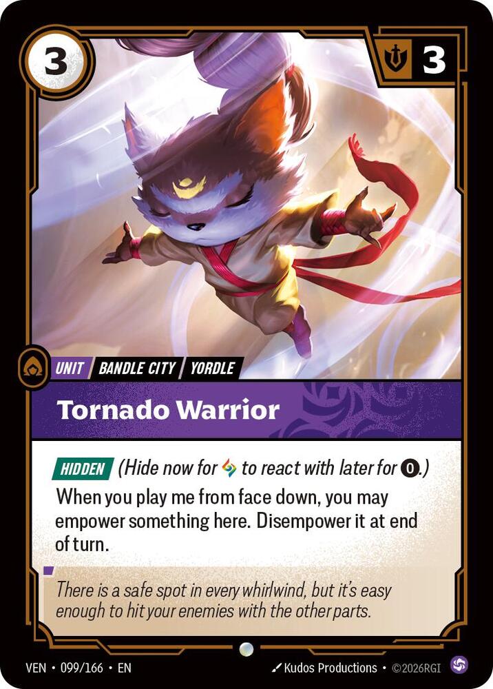 Tornado Warrior 099/166 (Vendetta)  - Foil | Good Games Adelaide SA