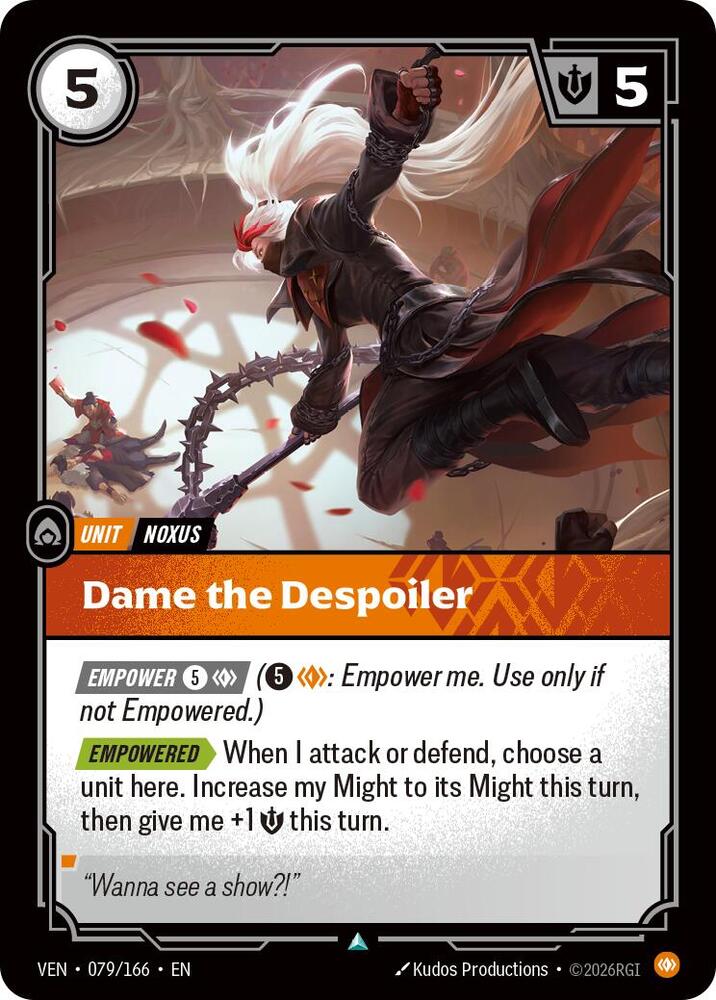 Dame the Despoiler 079/166 (Vendetta)  - Foil | Good Games Adelaide SA
