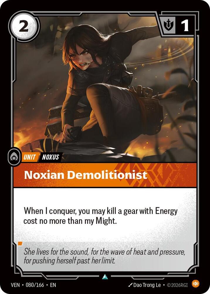 Noxian Demolitionist 080/166 (Vendetta)  - Foil | Good Games Adelaide SA