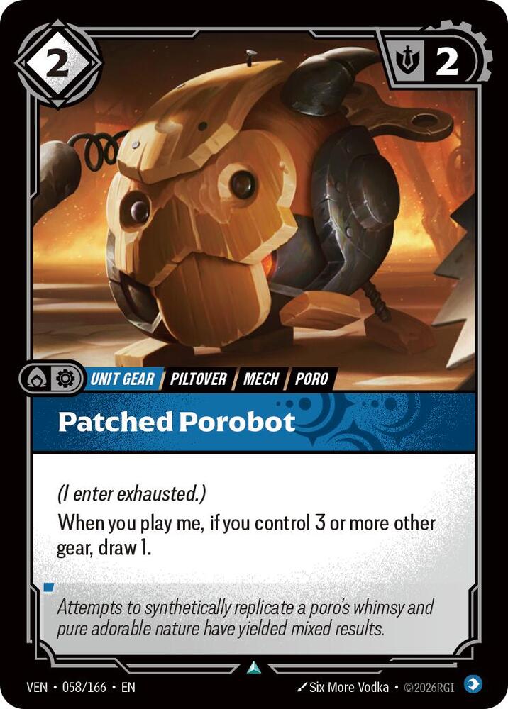 Patched Porobot 058/166 (Vendetta)  - Foil | Good Games Adelaide SA