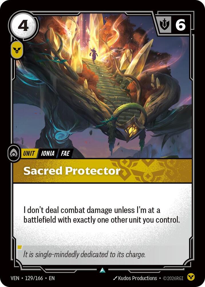 Sacred Protector 129/166 (Vendetta)  - Foil | Good Games Adelaide SA