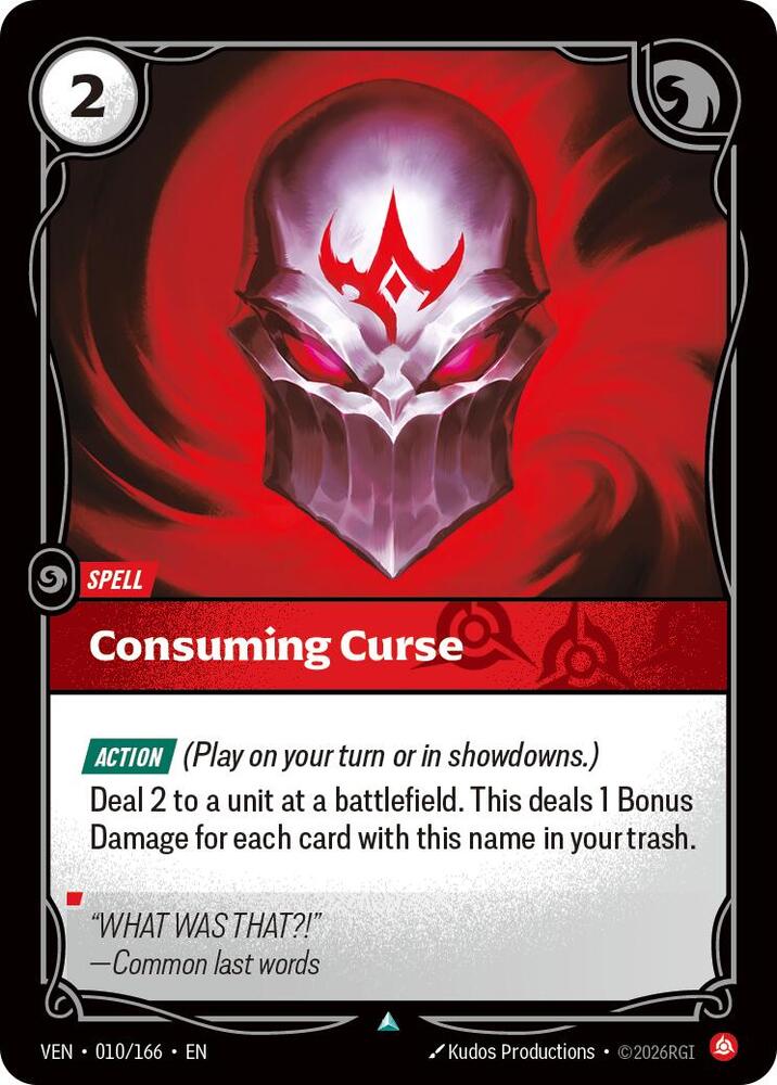 Consuming Curse 010/166 (Vendetta)  - Foil | Good Games Adelaide SA