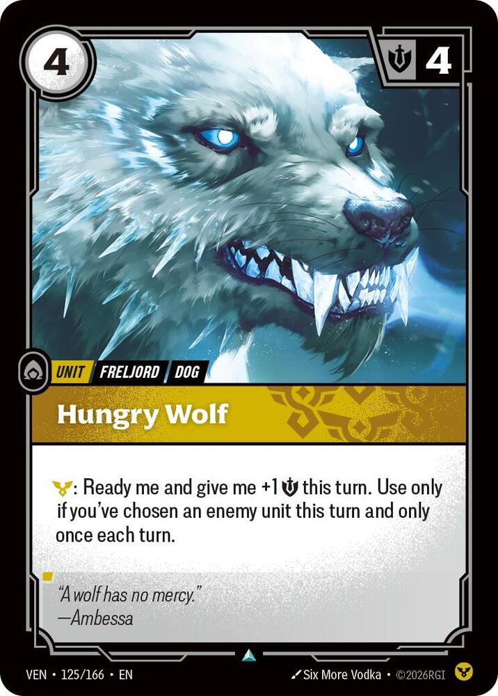 Hungry Wolf 125/166 (Vendetta)  - Foil | Good Games Adelaide SA