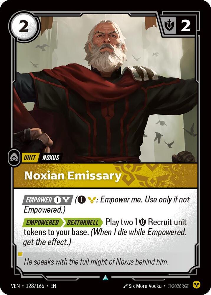 Noxian Emissary 128/166 (Vendetta)  - Foil | Good Games Adelaide SA