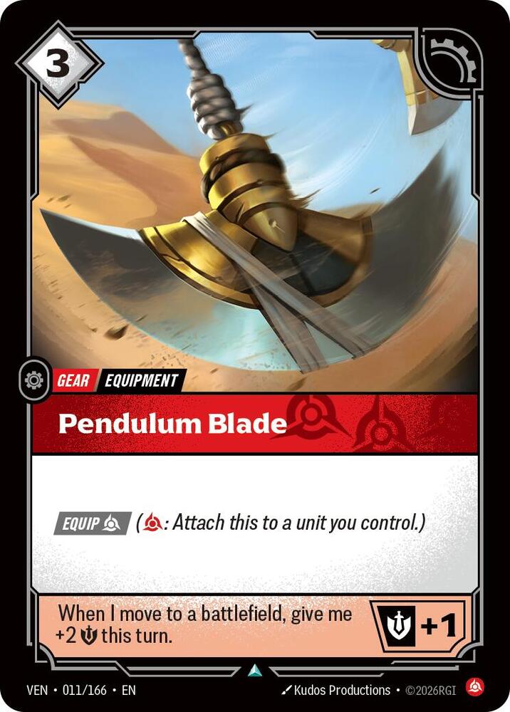 Pendulum Blade 011/166 (Vendetta)  - Foil | Good Games Adelaide SA
