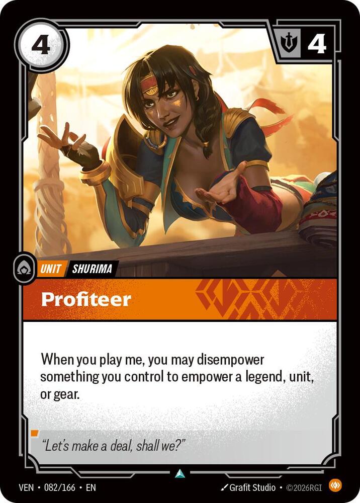 Profiteer 082/166 (Vendetta)  - Foil | Good Games Adelaide SA