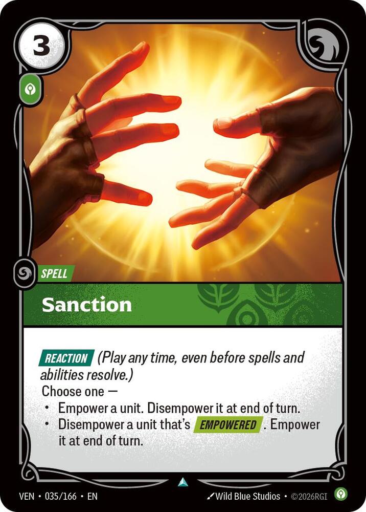 Sanction 035/166 (Vendetta)  - Foil | Good Games Adelaide SA
