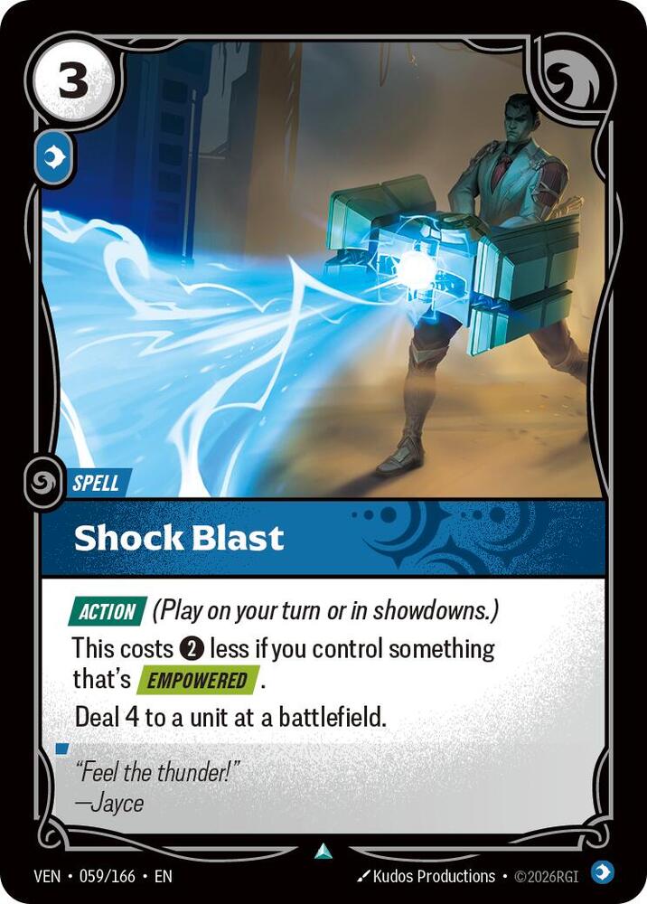 Shock Blast 059/166 (Vendetta)  - Foil | Good Games Adelaide SA
