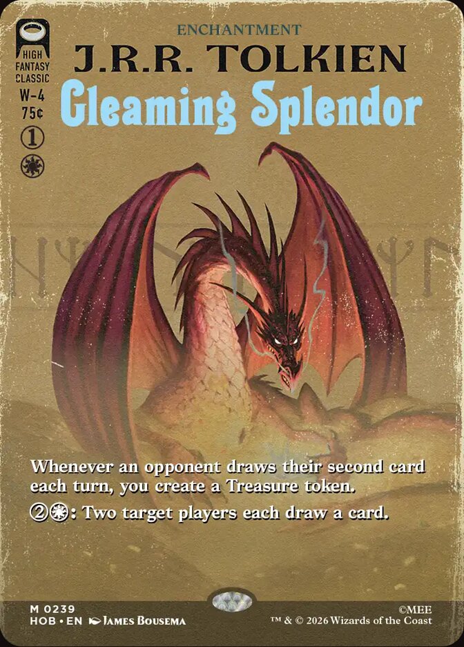 Gleaming Splendor 239 (The Hobbit)  - Borderless Foil | Good Games Adelaide SA