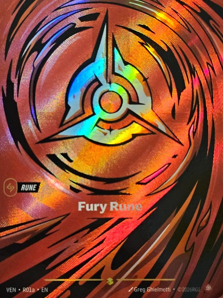 Fury Rune R01a (Vendetta)  - Foil | Good Games Adelaide SA