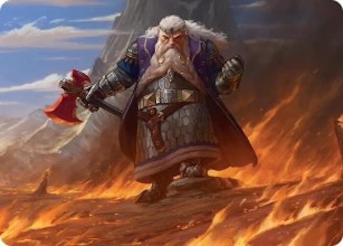 Dain of the Ancient Halls Art Card 48 (Art Series: The Hobbit)  | Good Games Adelaide SA