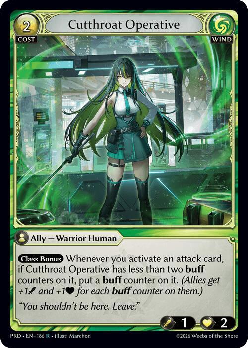 Cutthroat Operative 186 (.asphodel/paradise)  | Good Games Adelaide SA